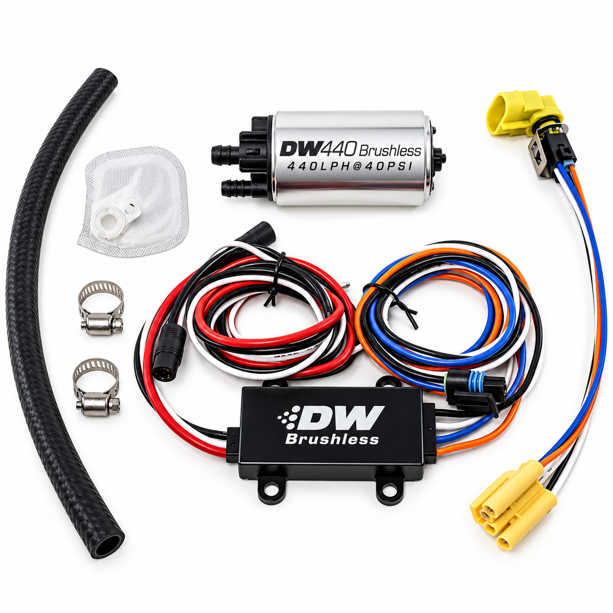 DeatschWerks DW440 Universal 440lph Brushless Fuel Pump with Dual Speed Controller